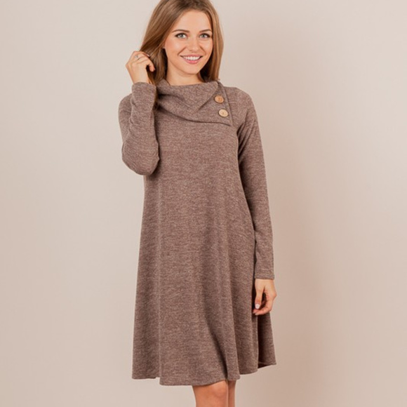 Chris & Carol Dresses & Skirts - *JUST 1 LEFT*   SUPER SOFT HEATHER KNIT MIDI DRESS